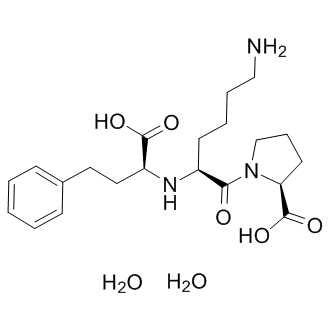 Lisinopril dihydrate Structure