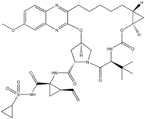 MK-5172 (Grazoprevir) Structure