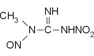 1-Methyl-3-nitro-1-nitrosoguanidine (MNNG) Structure