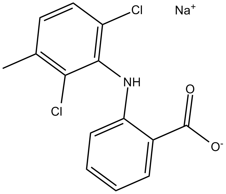 Meclofenamate sodium Structure