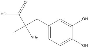 Methyldopa Structure