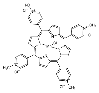 MnTMPyP Pentachloride Structure