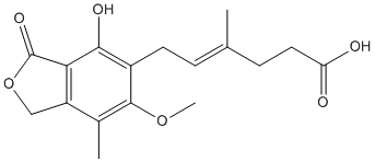 Mycophenolic acid Structure