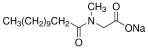 N-Lauroylsarcosine sodium salt Structure