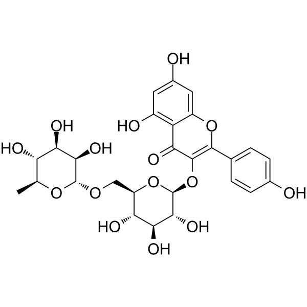 Kaempferol-3-O-rutinoside Structure