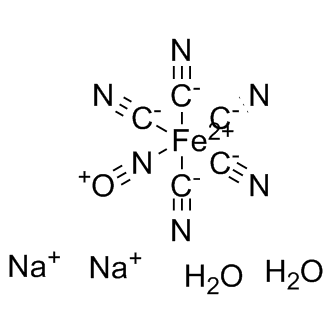 Nitroprusside disodium dihydrate Structure