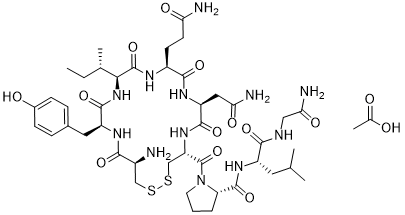 Oxytocin acetate Structure