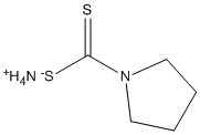 Pyrrolidinedithiocarbamate ammonium (PDTC) Structure