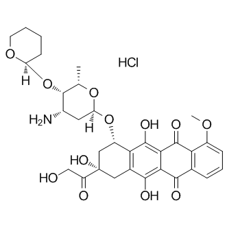 Pirarubicin HCl Structure