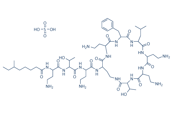 Polymyxin B sulphate Structure
