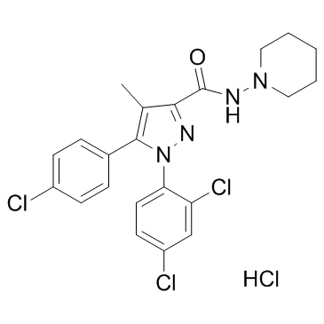 Rimonabant Hydrochloride Structure