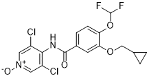Roflumilast N-oxide Structure
