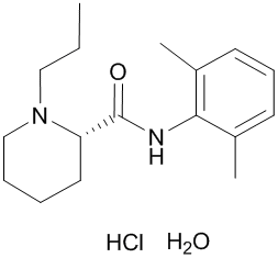 Ropivacaine hydrochloride monohydrate Structure