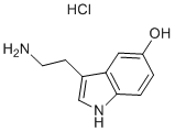 Serotonin hydrochloride Structure