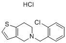 Ticlopidine hydrochloride Structure