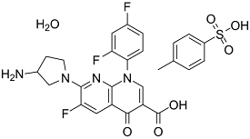 Tosufloxacin tosylate hydrate Structure
