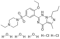 Vardenafil hydrochloride Trihydrate Structure