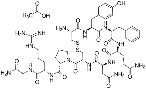 Argipressin Acetate Structure