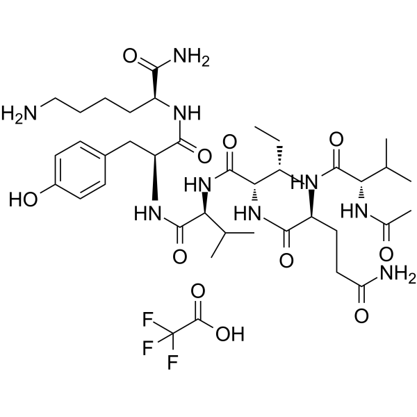 Acetyl-PHF6 amide TFA Structure
