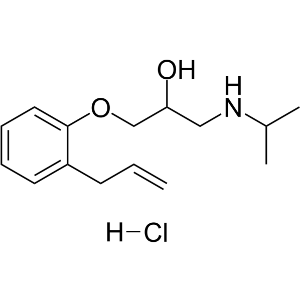 Alprenolol hydrochloride Structure