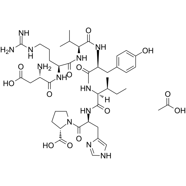 Angiotensin (1-7) (acetate) Structure