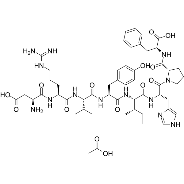 Angiotensin II human acetate Structure
