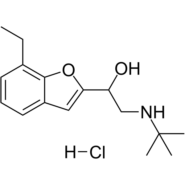 Bufuralol hydrochloride Structure