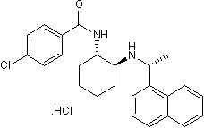 Calhex 231 hydrochloride Structure