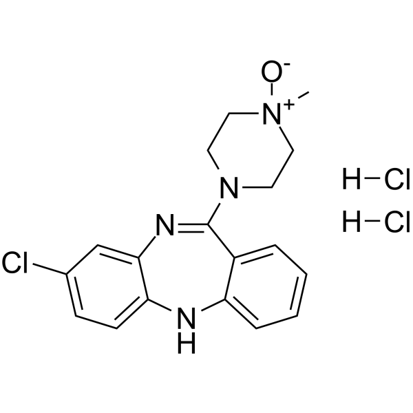 Clozapine N-oxide dihydrochloride Structure
