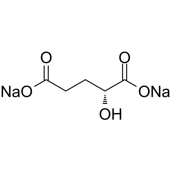 D-α-Hydroxyglutaric acid disodium Structure