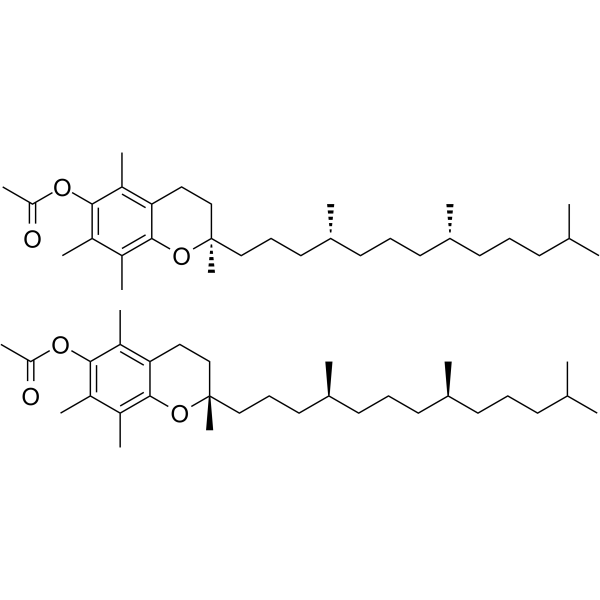 DL-α-Tocopherol acetate Structure