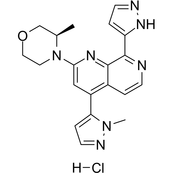 Elimusertib hydrochloride Structure