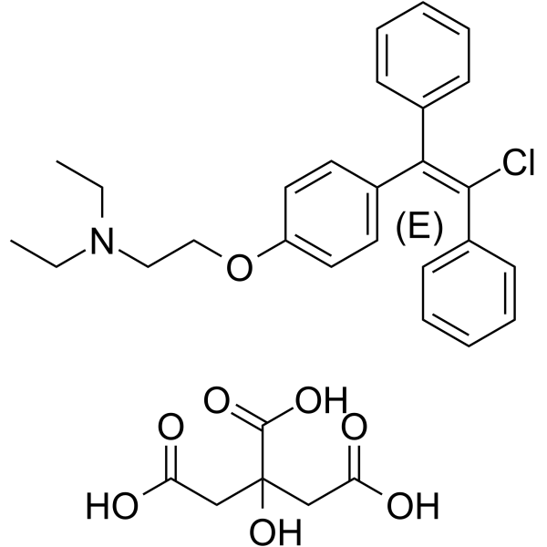Enclomiphene citrate Structure