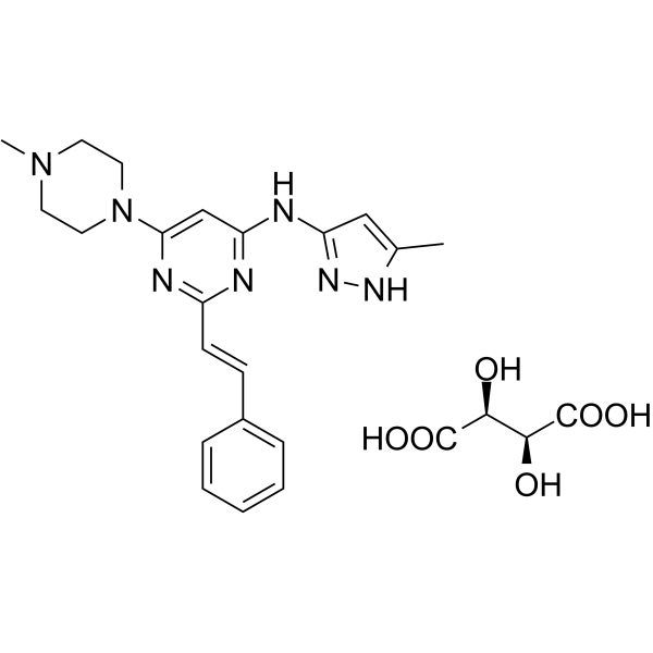 ENMD-2076 Tartrate Structure