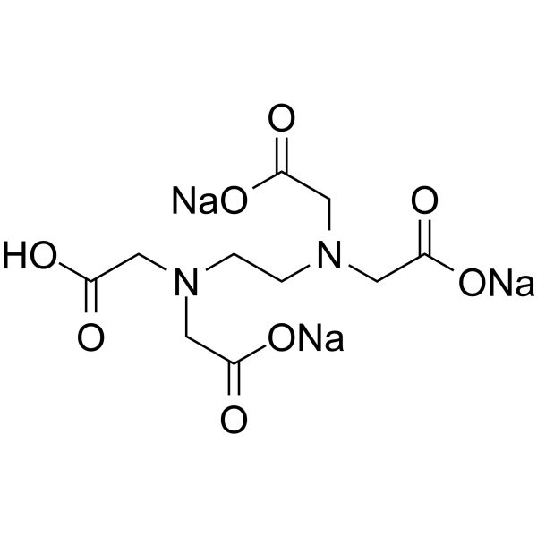 Ethylenediaminetetraacetic acid trisodium salt Structure
