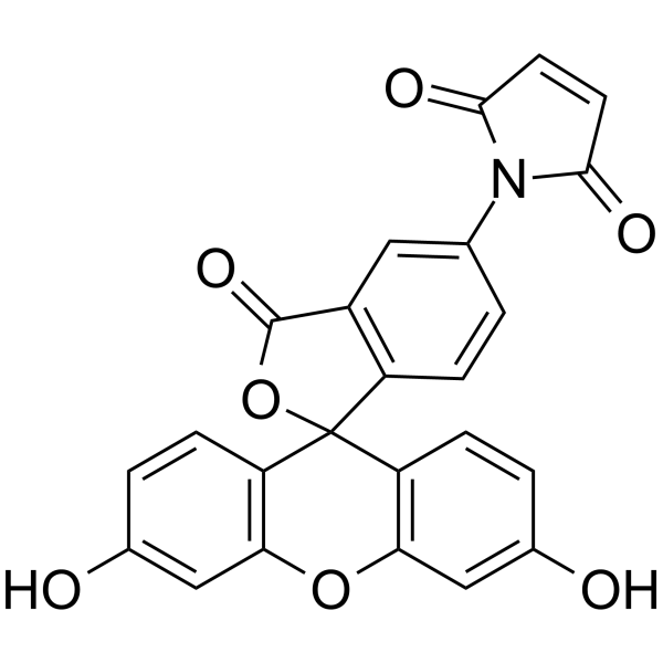 Fluorescein-5-maleimide Structure