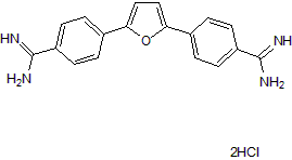 Furamidine dihydrochloride Structure