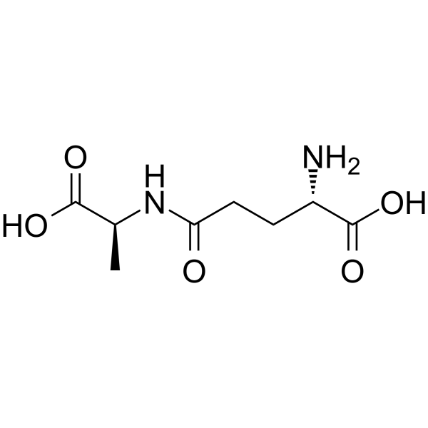 γ-L-Glutamyl-L-alanine Structure