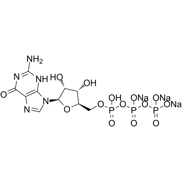 Guanosine 5'-triphosphate trisodium salt Structure