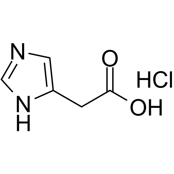 Imidazoleacetic acid hydrochloride Structure