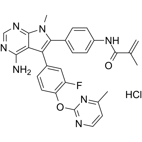 Lirafugratinib hydrochloride  Structure