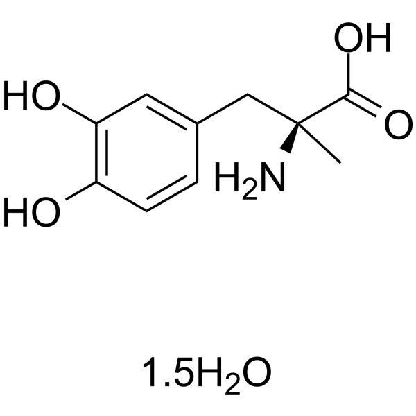 Methyldopa hydrate Structure