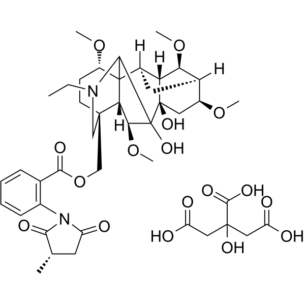 Methyllycaconitine citrate Structure