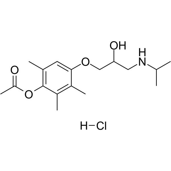 Metipranolol hydrochloride Structure