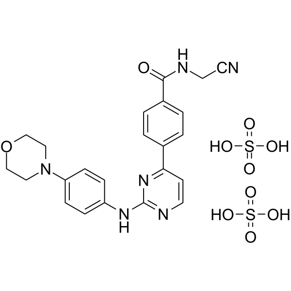 Momelotinib sulfate Structure