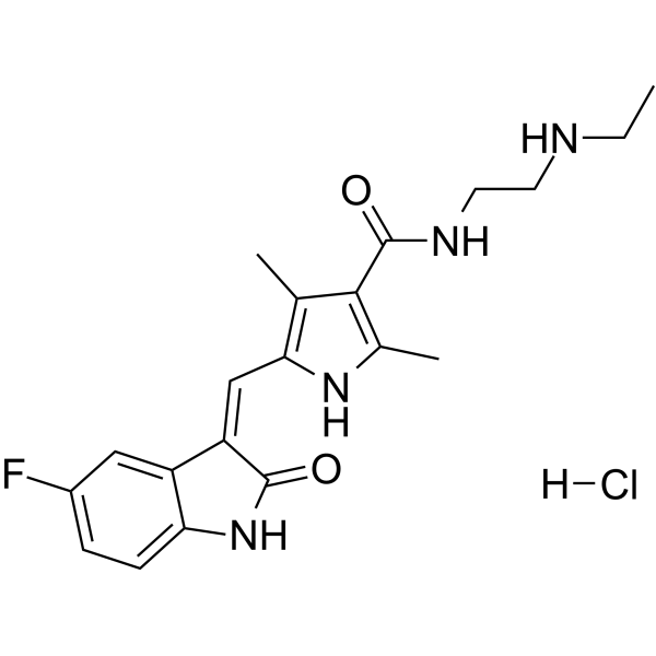 N-Desethyl Sunitinib hydrochloride Structure