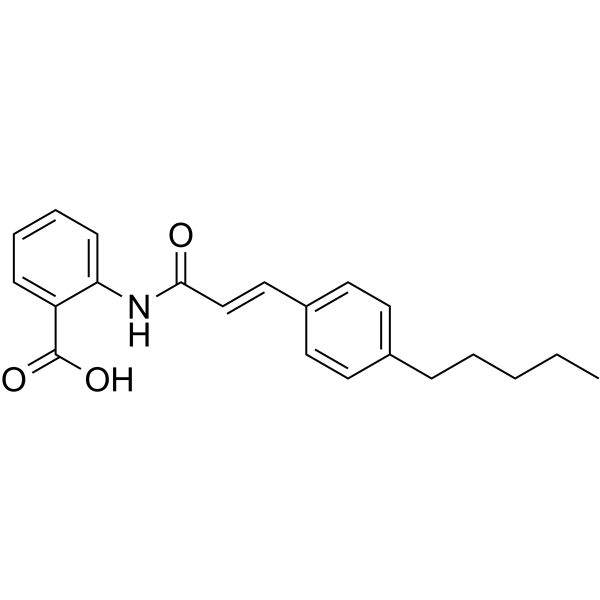 N-(p-amylcinnamoyl) Anthranilic Acid Structure