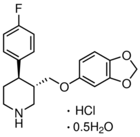 Paroxetine hydrochloride hemihydrate Structure