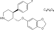 Paroxetine maleate Structure