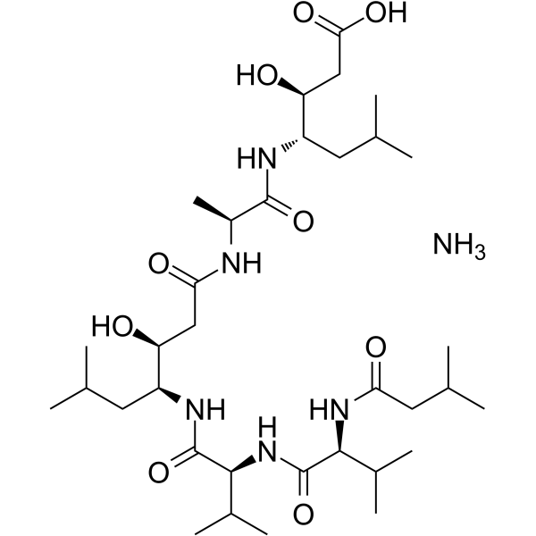 Pepstatin Ammonium Structure